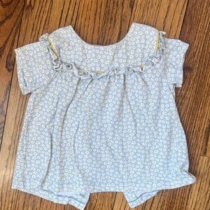 Baby Boden Blue Floral Top size 2-3Y